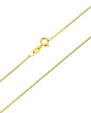 10K Yellow Gold 24" Medium Weight Curb Chain