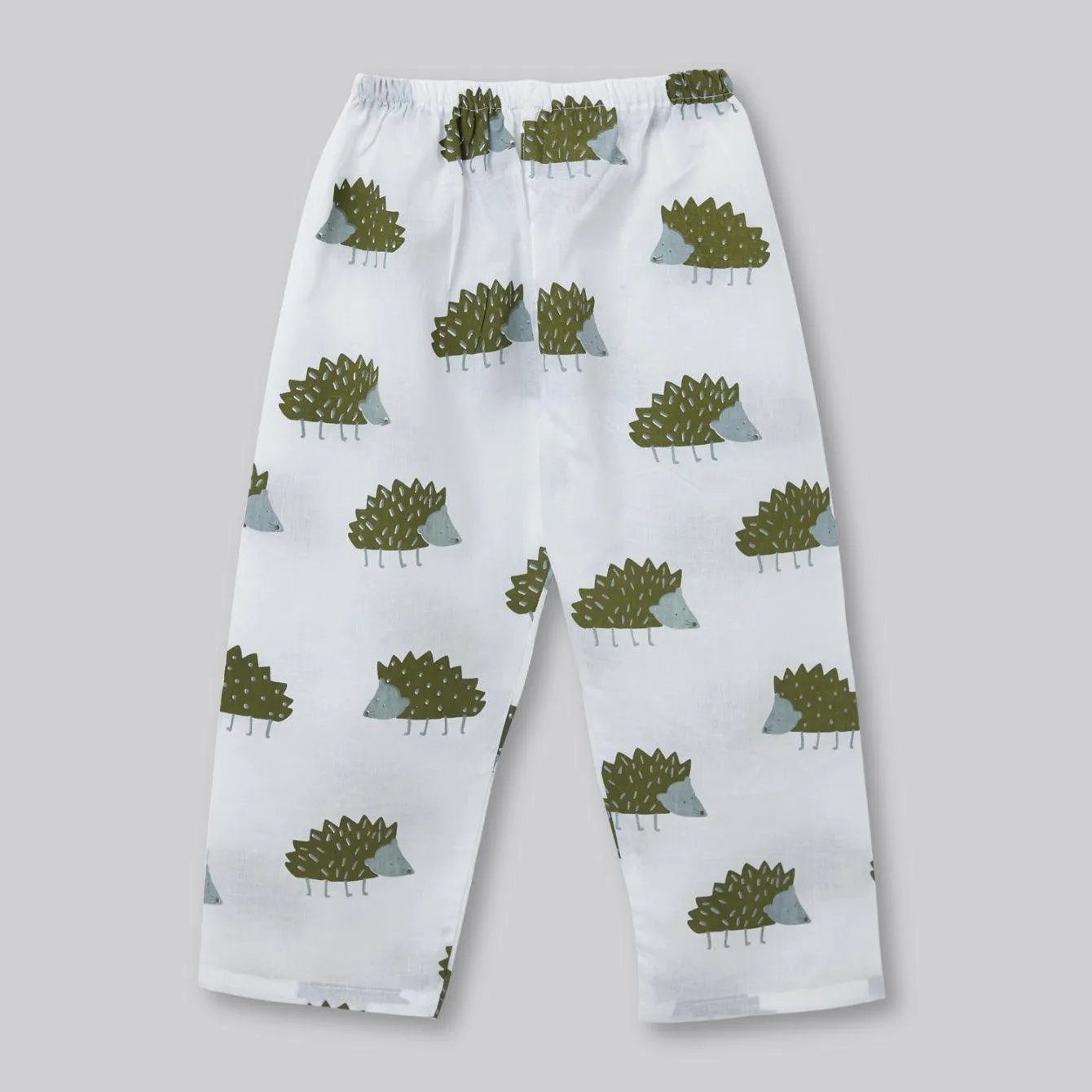 A Prickle of Hedgehogs' - Unisex Kurta Pyjama Set for Kids