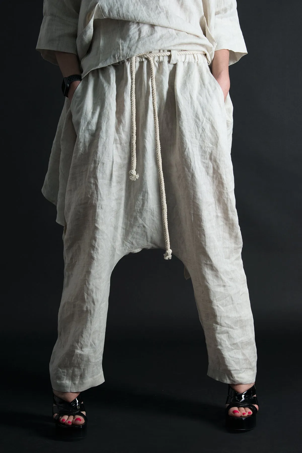 ALEXA Linen Harem Loose Pants