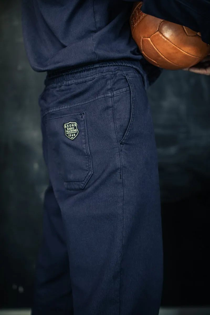 &SONS Coach Track Pant Navy