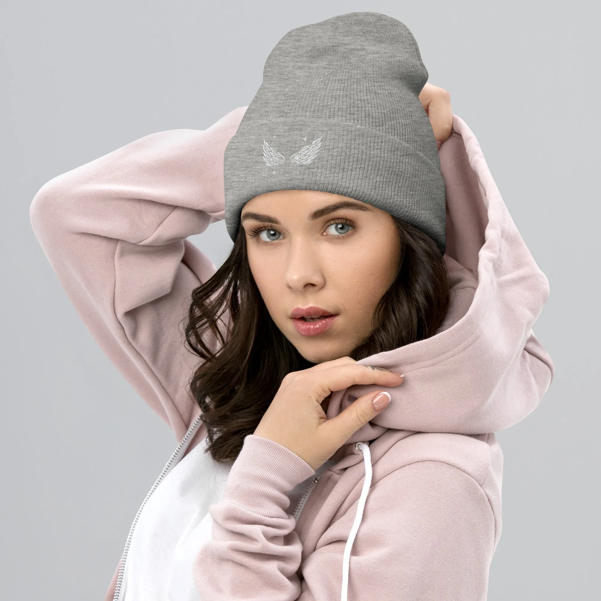 Angel Wings Design Beanie Stylish and Cozy Headwear, lioness-love