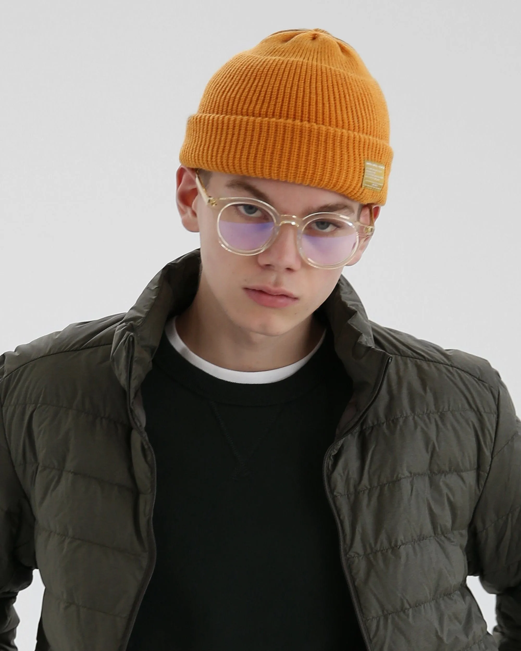 BEANIE / MONK FIT / MUSTARD