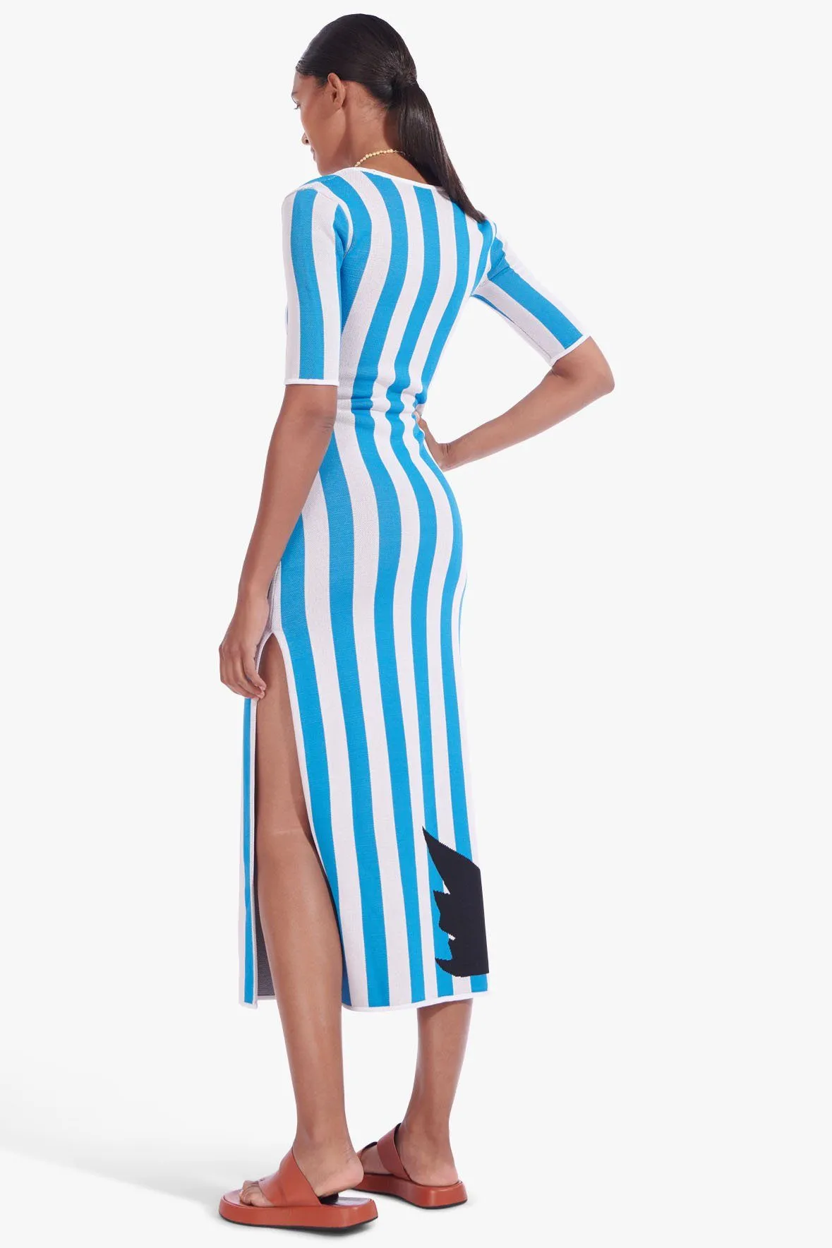 BERMUDA DRESS | CABANA STRIPE CAPRI