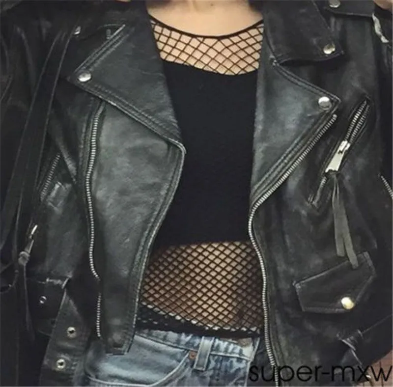 Black Fishnet Top