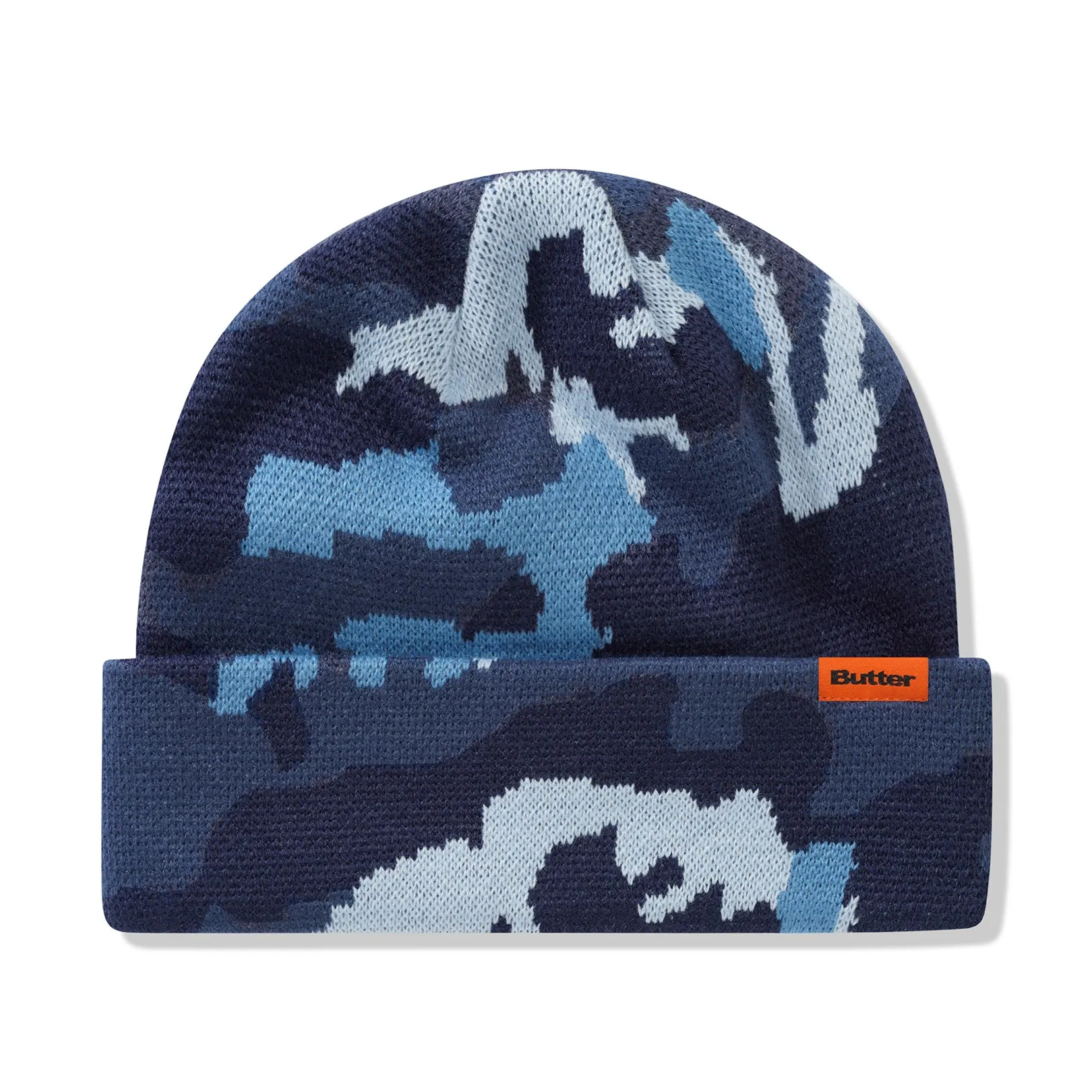 Butter Goods Camo Cuff Beanie Marine Camo