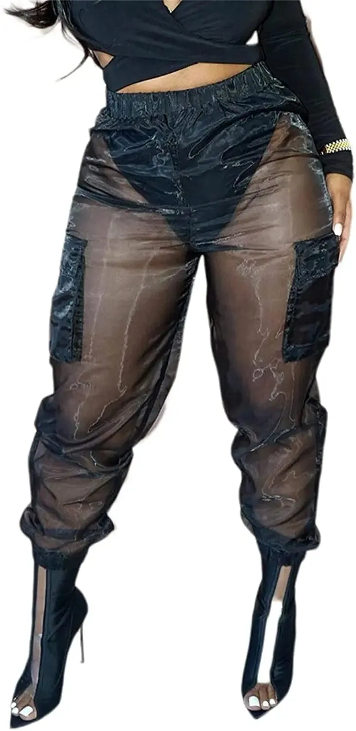 Camo Cargo Pants for Women with Pockets