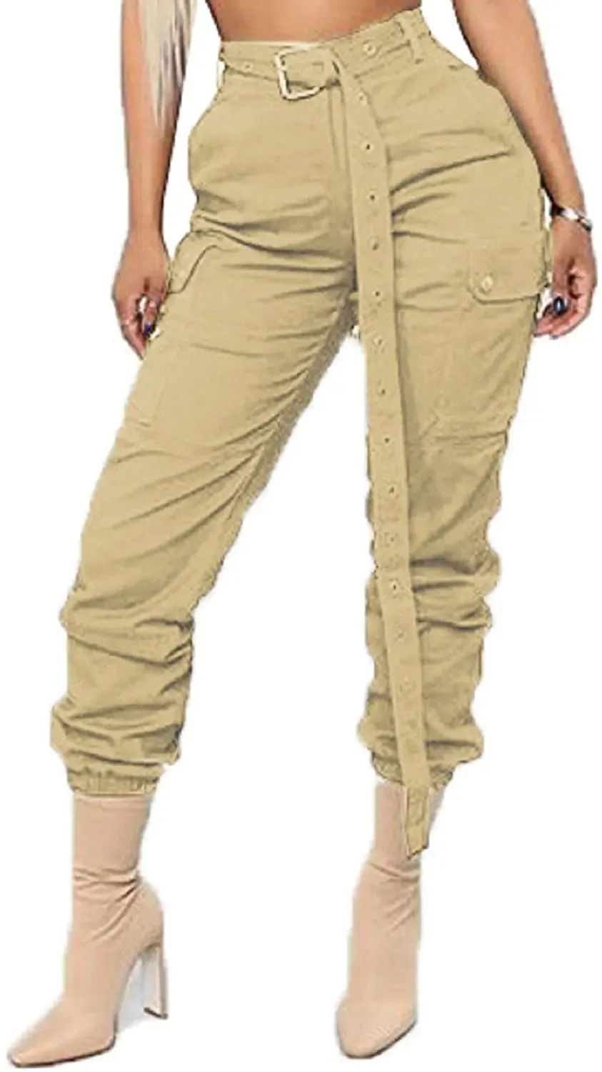 Camo Cargo Pants for Women with Pockets