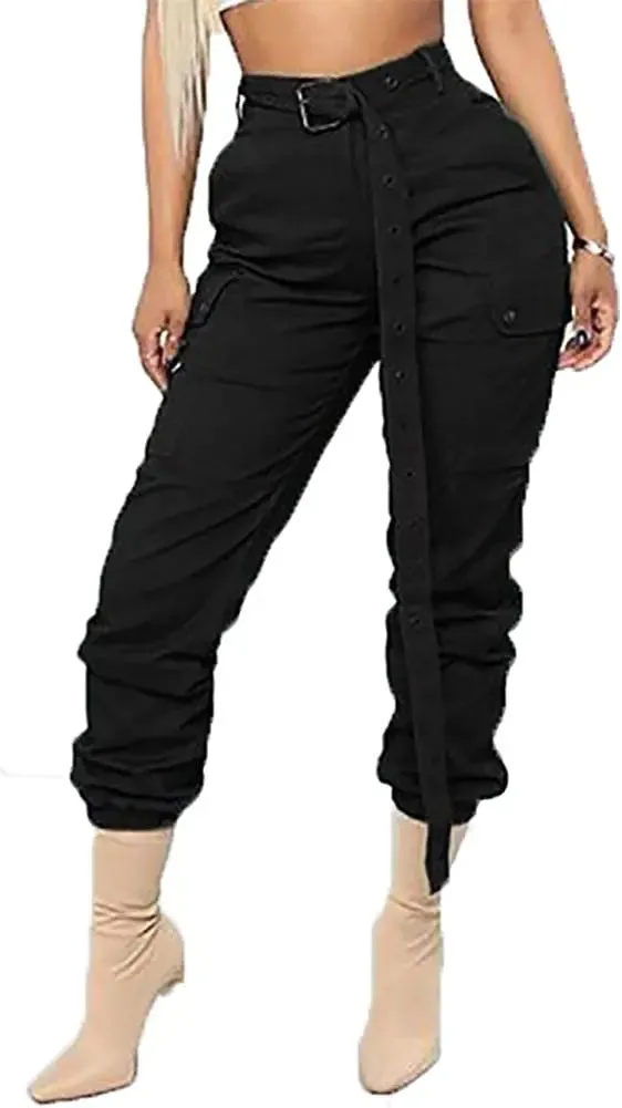 Camo Cargo Pants for Women with Pockets