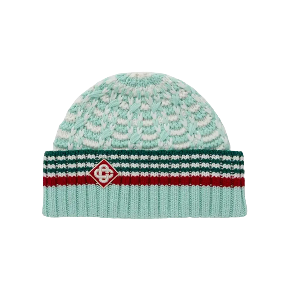 Casablanca Textured Knit Beanie