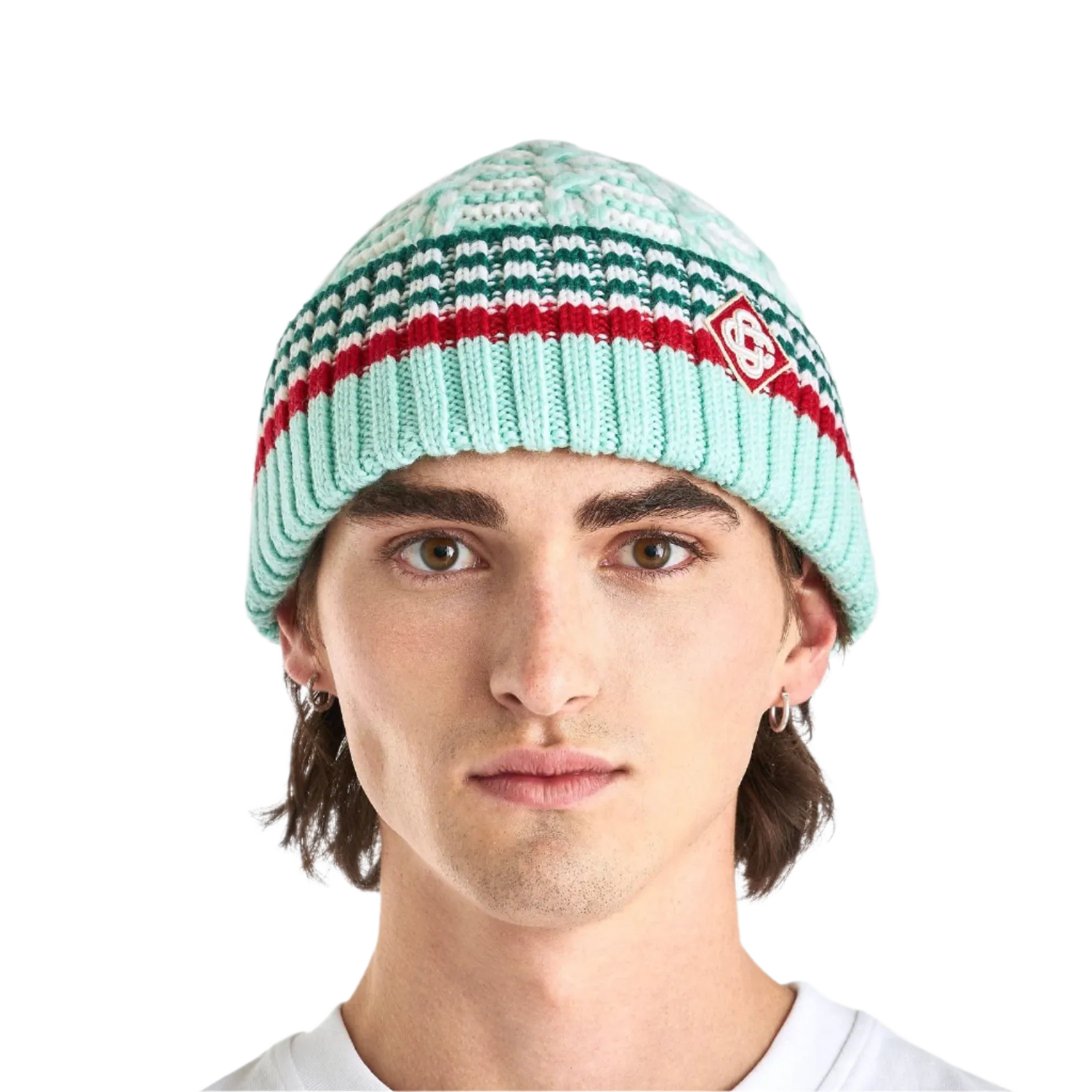 Casablanca Textured Knit Beanie