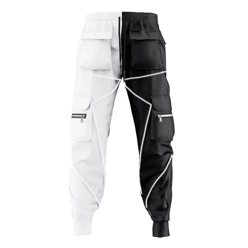 Casual Hip-Hop Cotton Drawstring Closure Cargo Pants