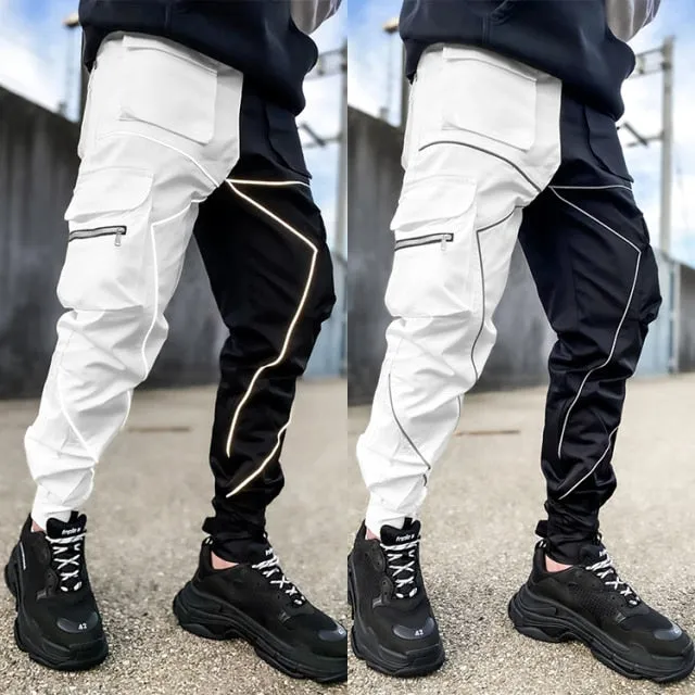 Casual Hip-Hop Cotton Drawstring Closure Cargo Pants