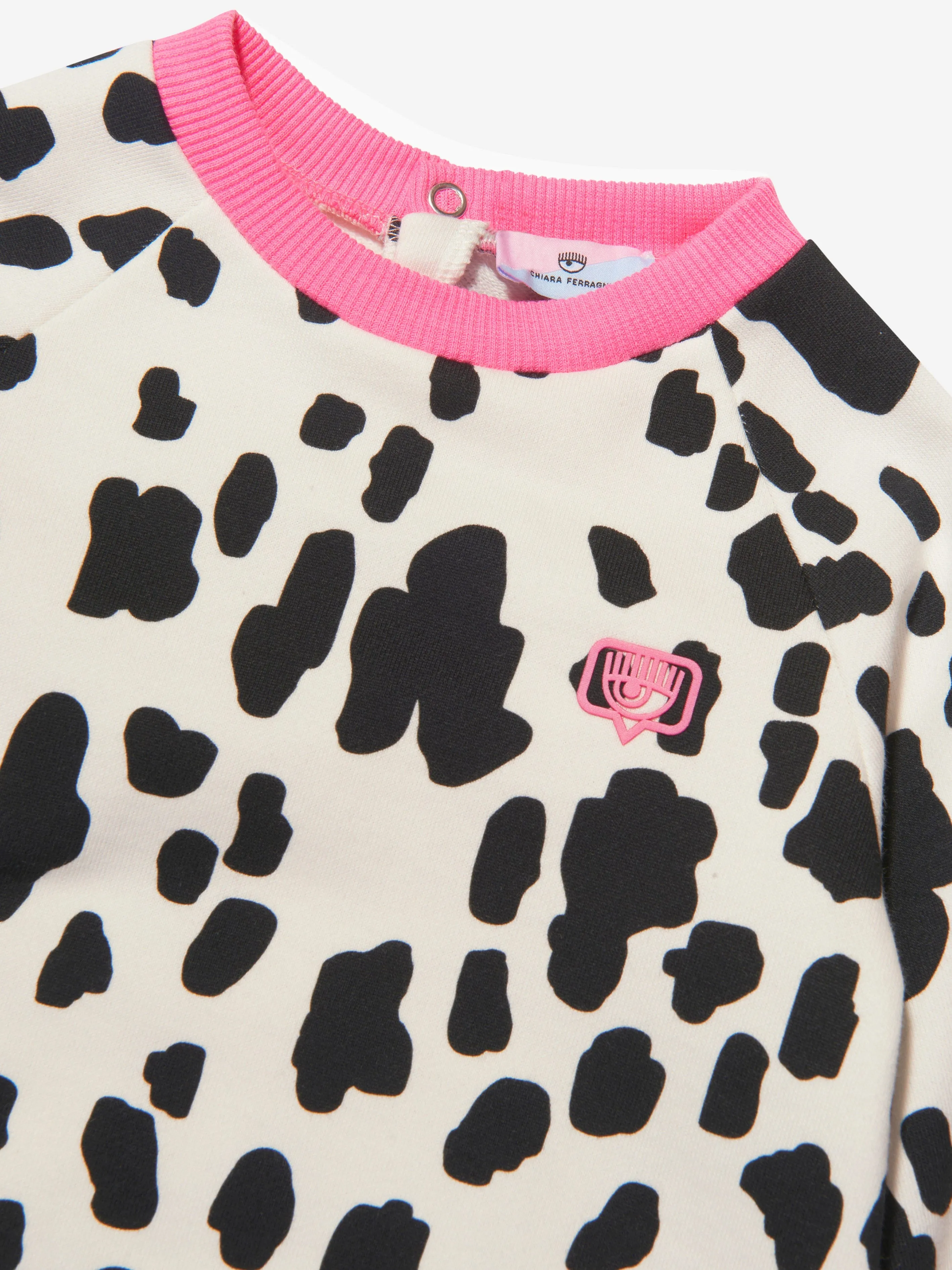 Chiara Ferragni Baby Girls Dalmation Sweater Dress