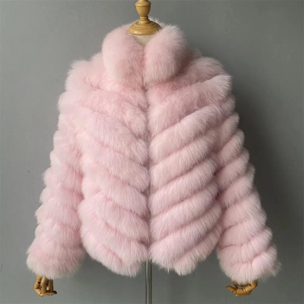 Chic Reversible Fox Fur Coat - Your Must-Have Winter Fashion Statement