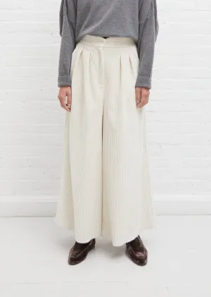 Corduroy High Waist Pants