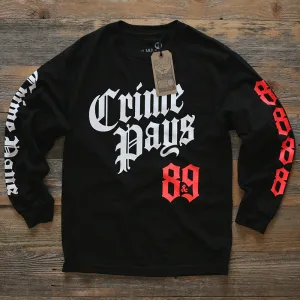 Crime Pays 2.0 Jersey Tee L/S Infrared