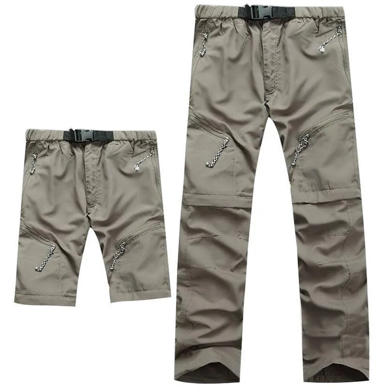 Detachable Quick Dry Men Pants 2019 Spring Summer Waterproof Outdoor Active