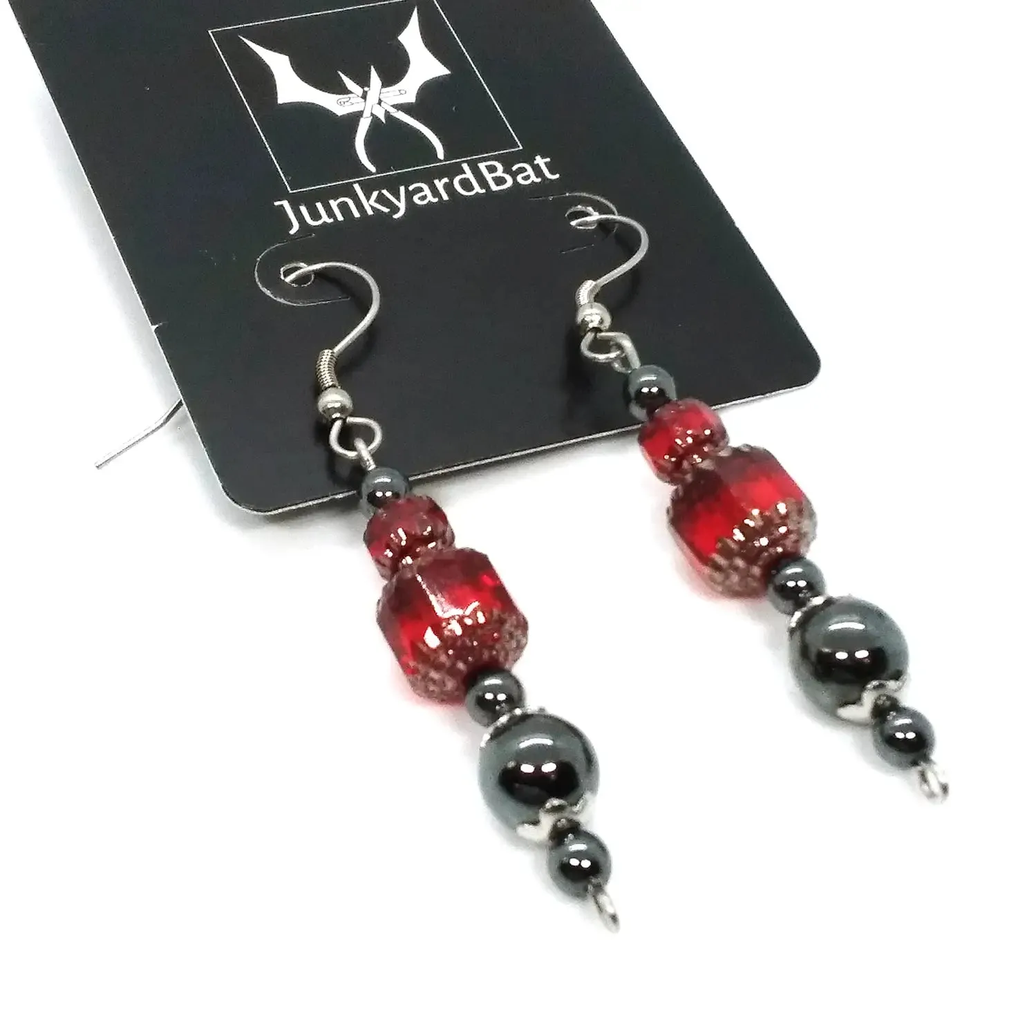 Divine Reflections: Cathedral Glass Earrings