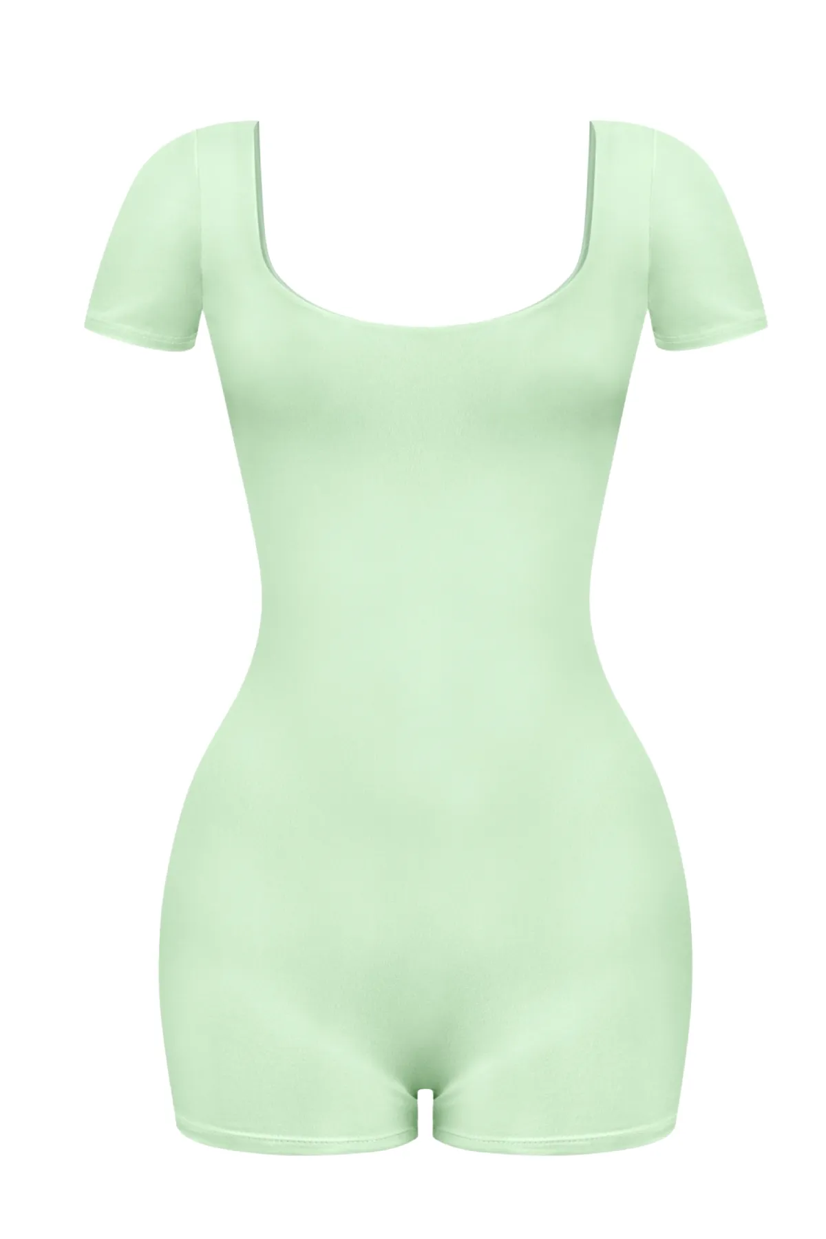 Easton Scoop Neck Romper (Sage Green)