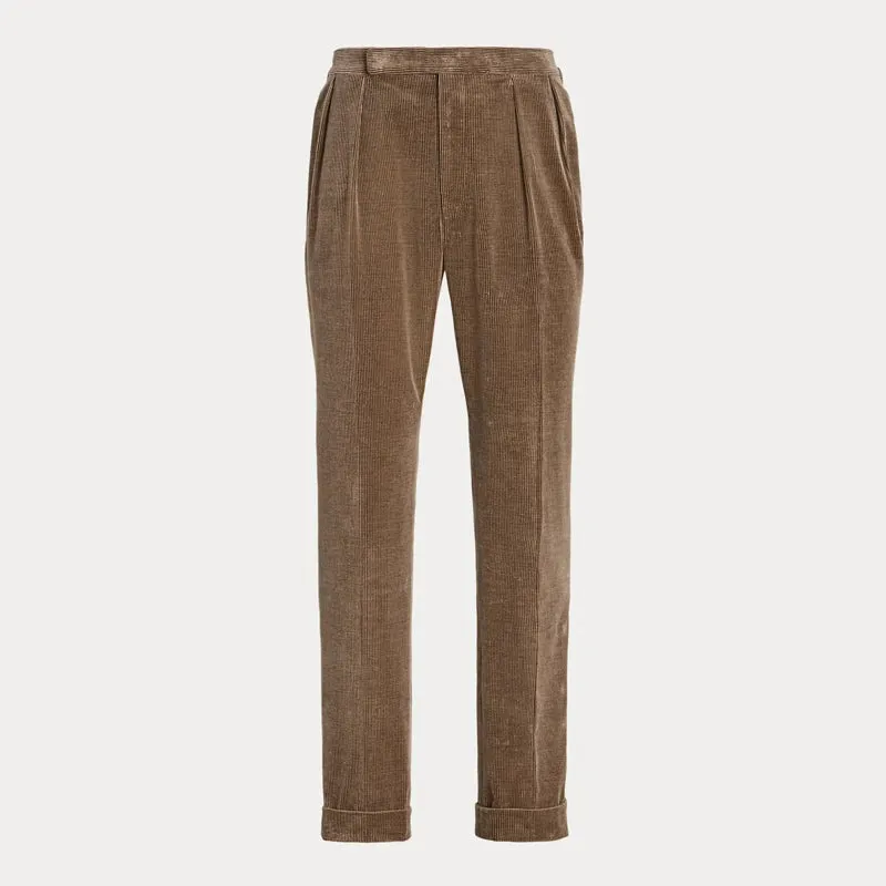 Elegant Cotton Corduroy Pants