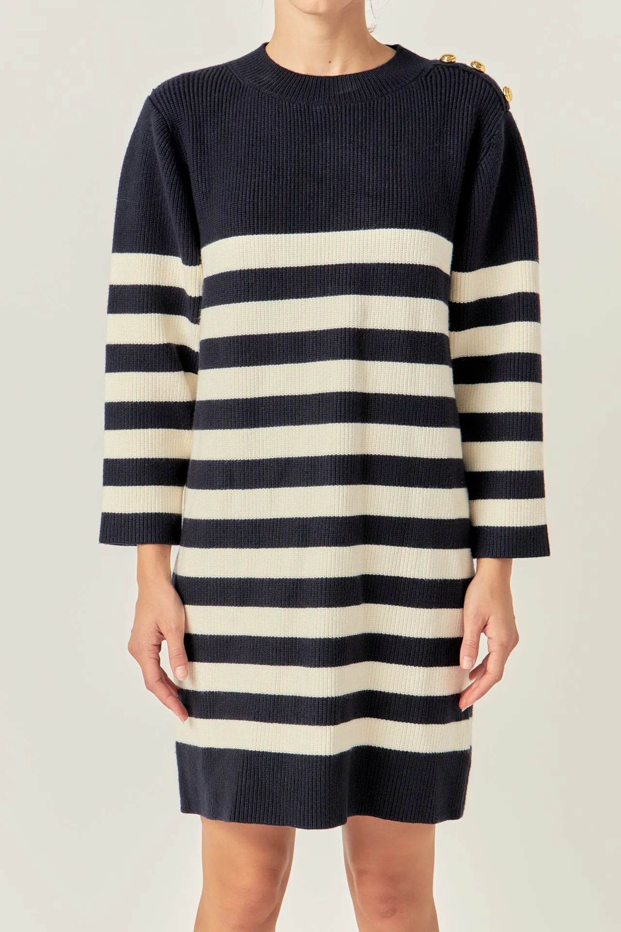 English Factory - Stripe Knit Dress