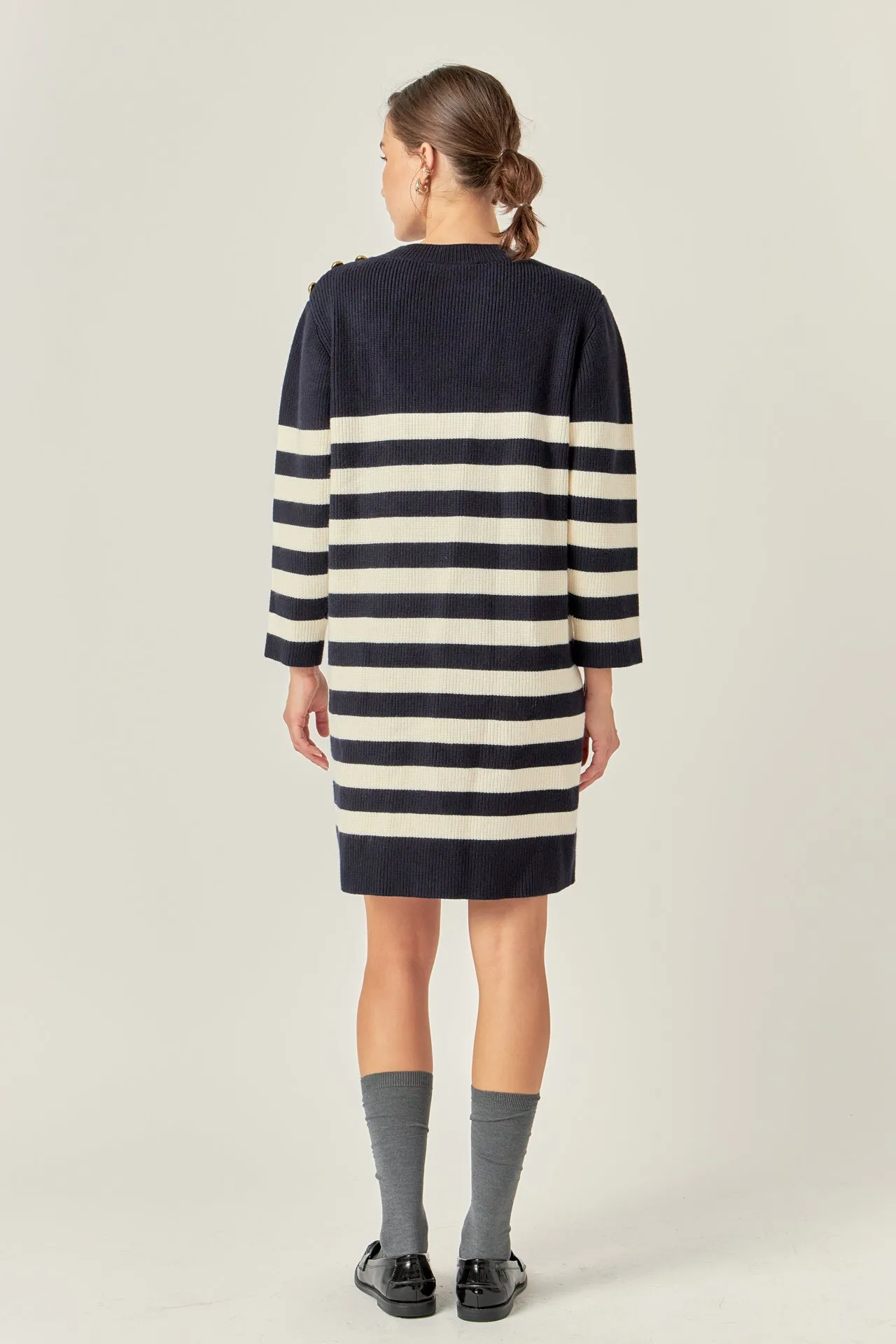 English Factory - Stripe Knit Dress