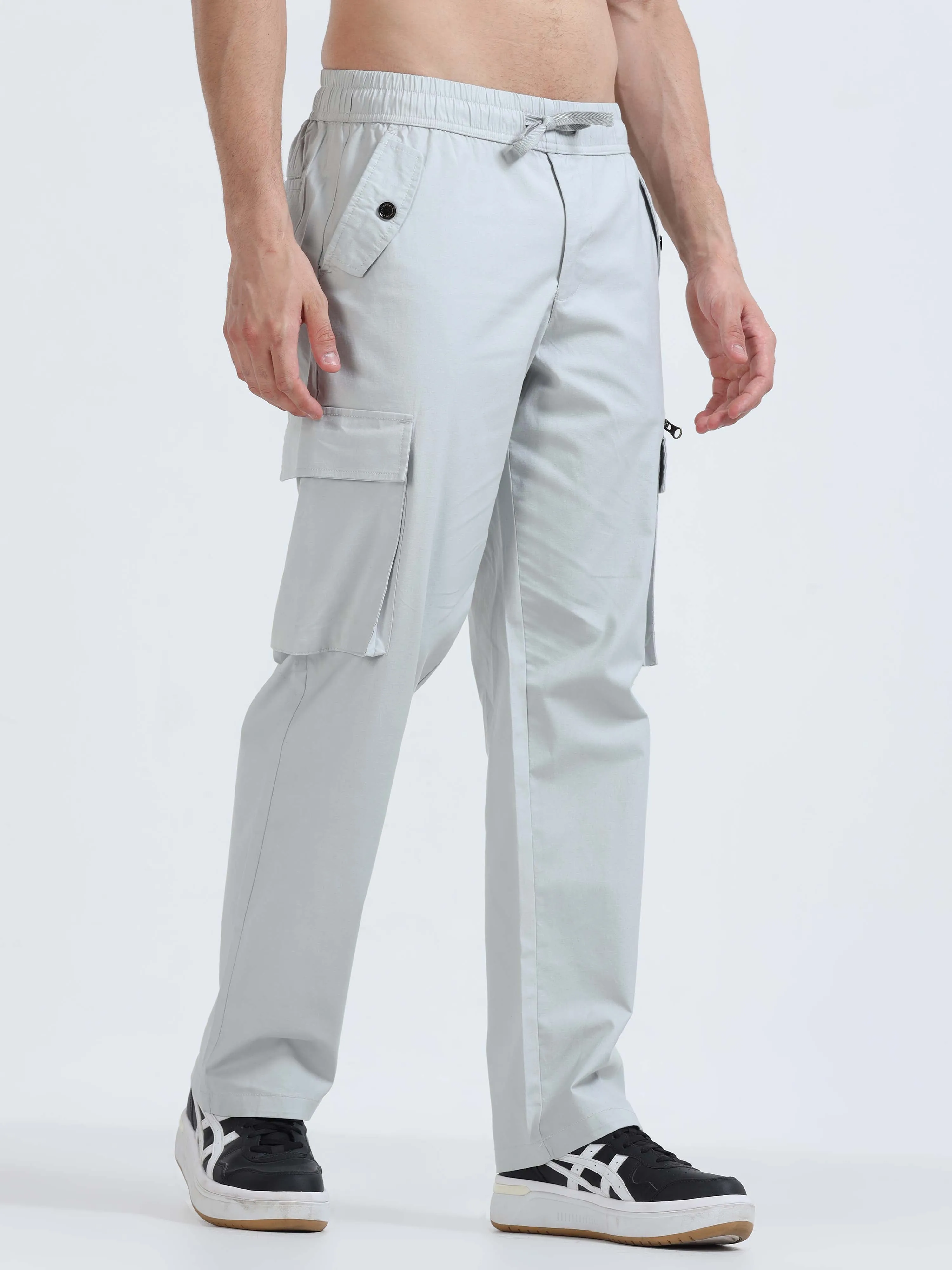 Flexi Waist Zip Powder Cargo Pant