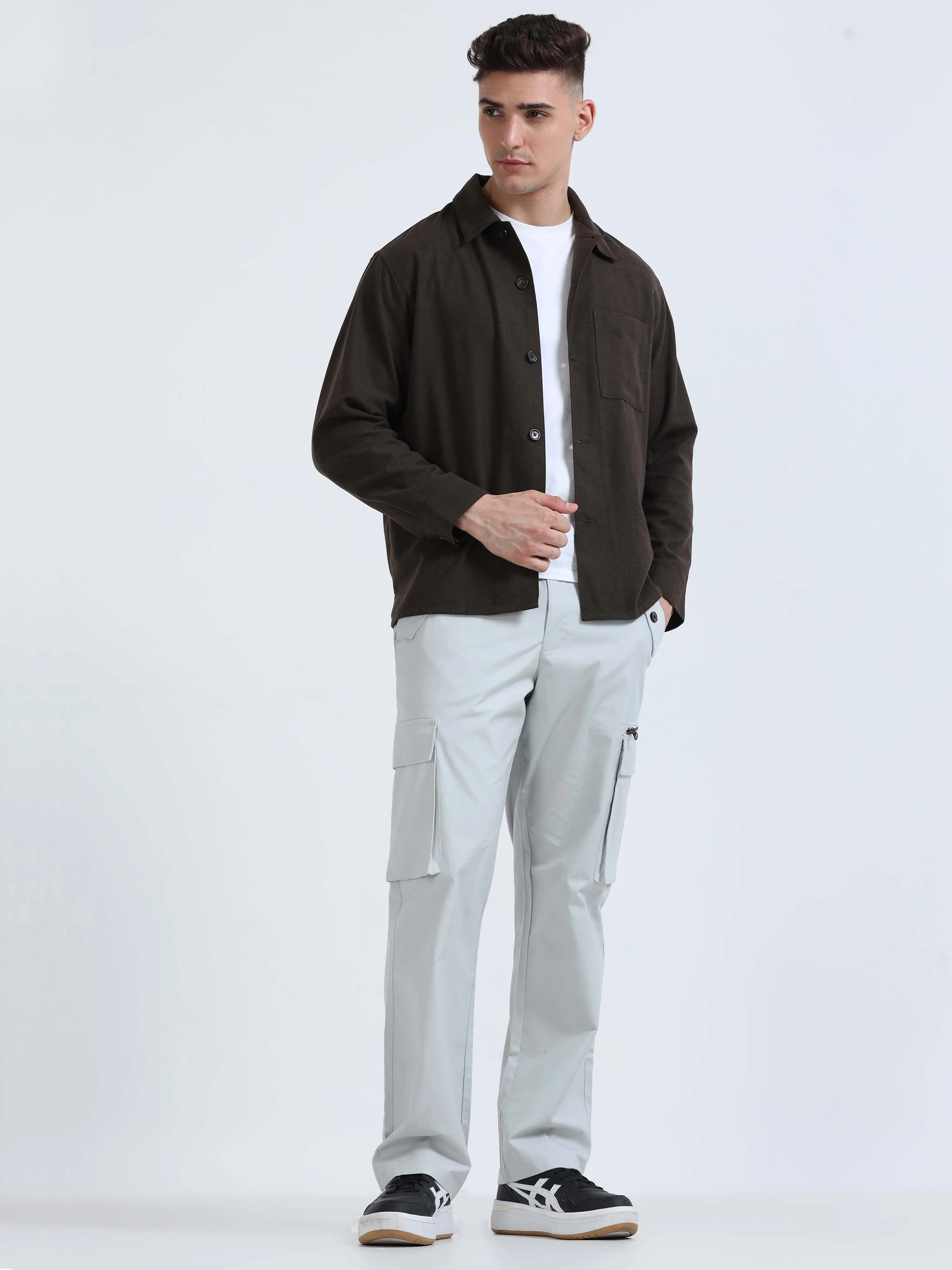 Flexi Waist Zip Powder Cargo Pant