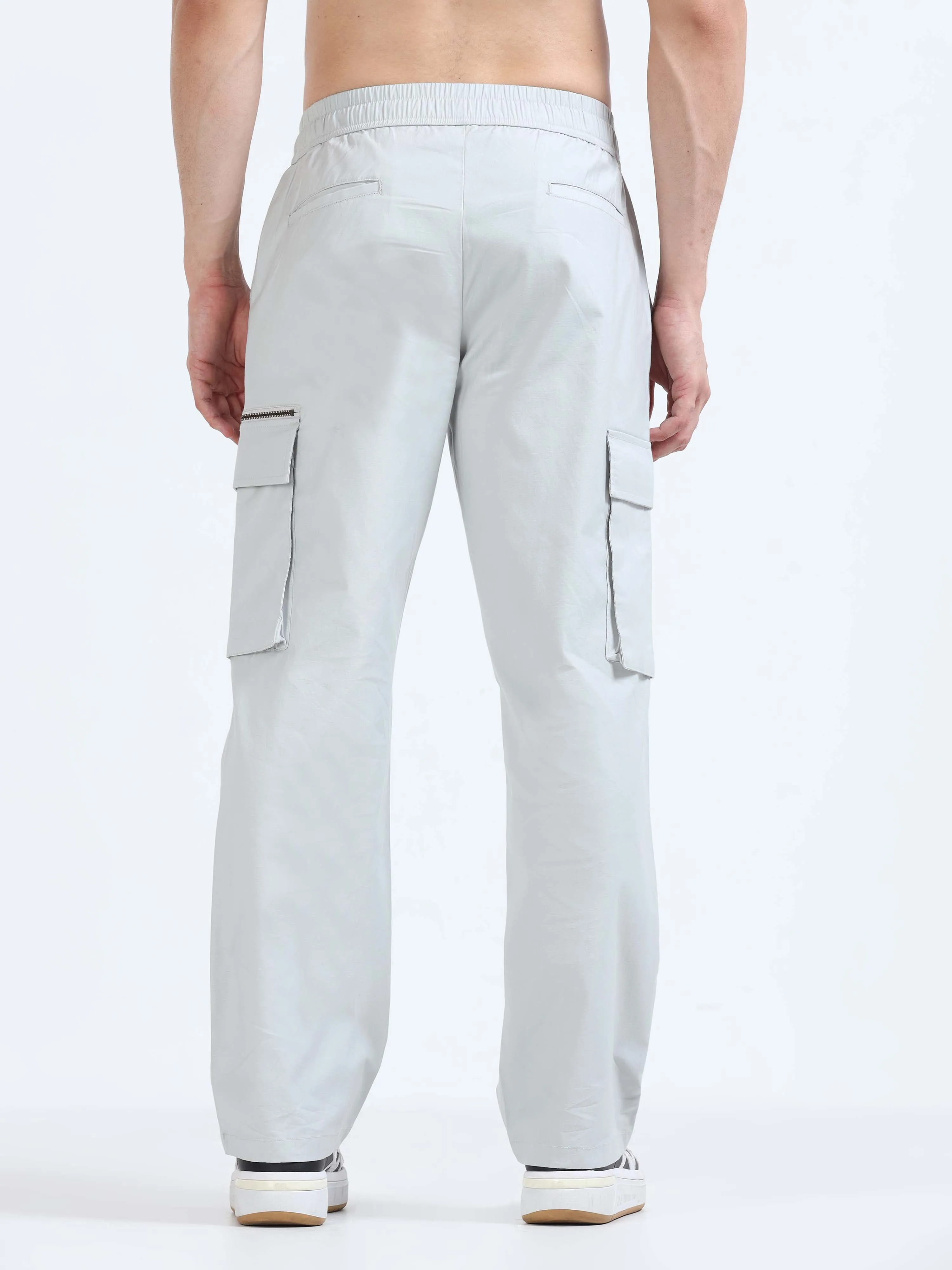 Flexi Waist Zip Powder Cargo Pant