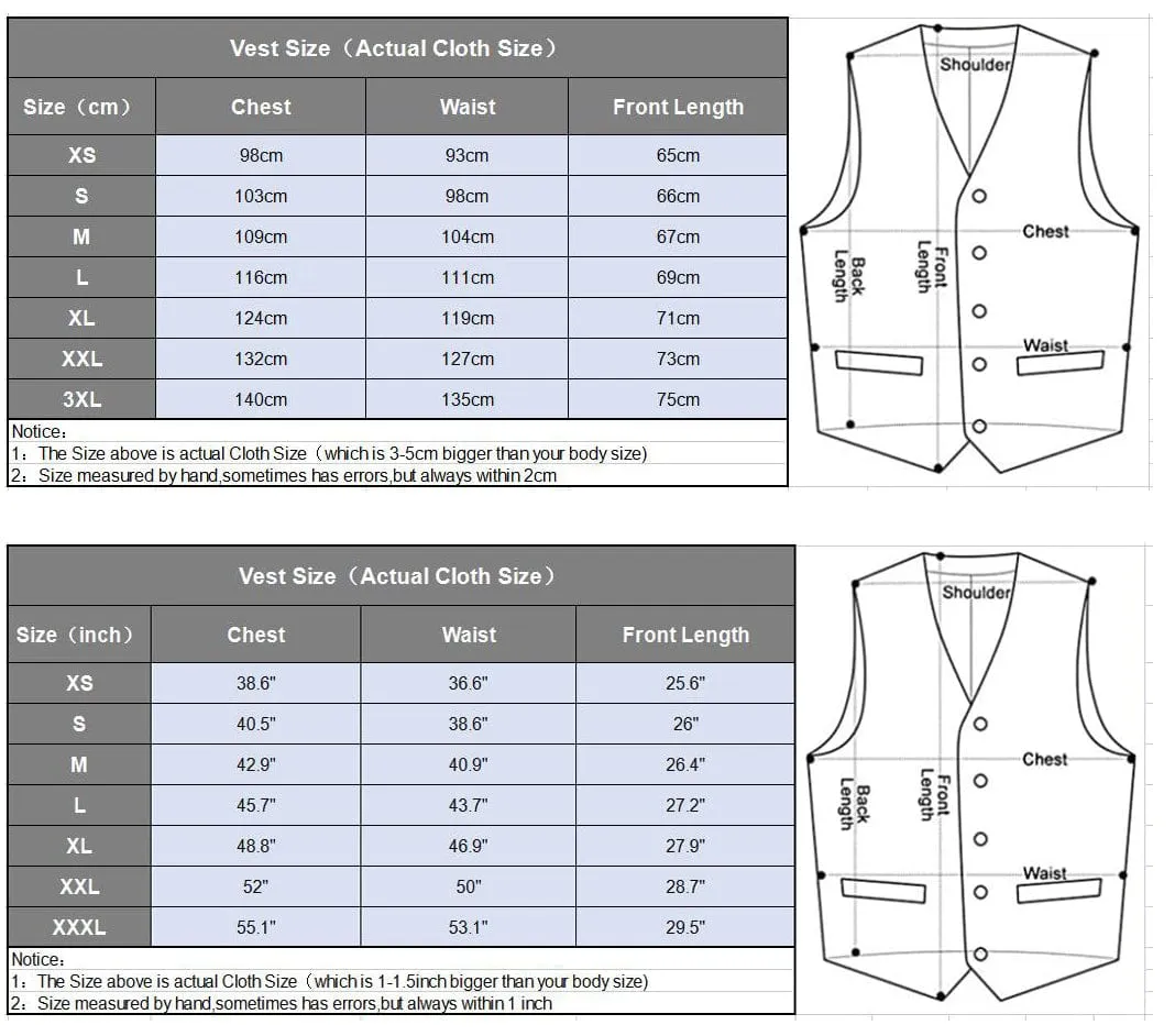 Formal Men's Suit Vest Plaid V Neck Waistcoat