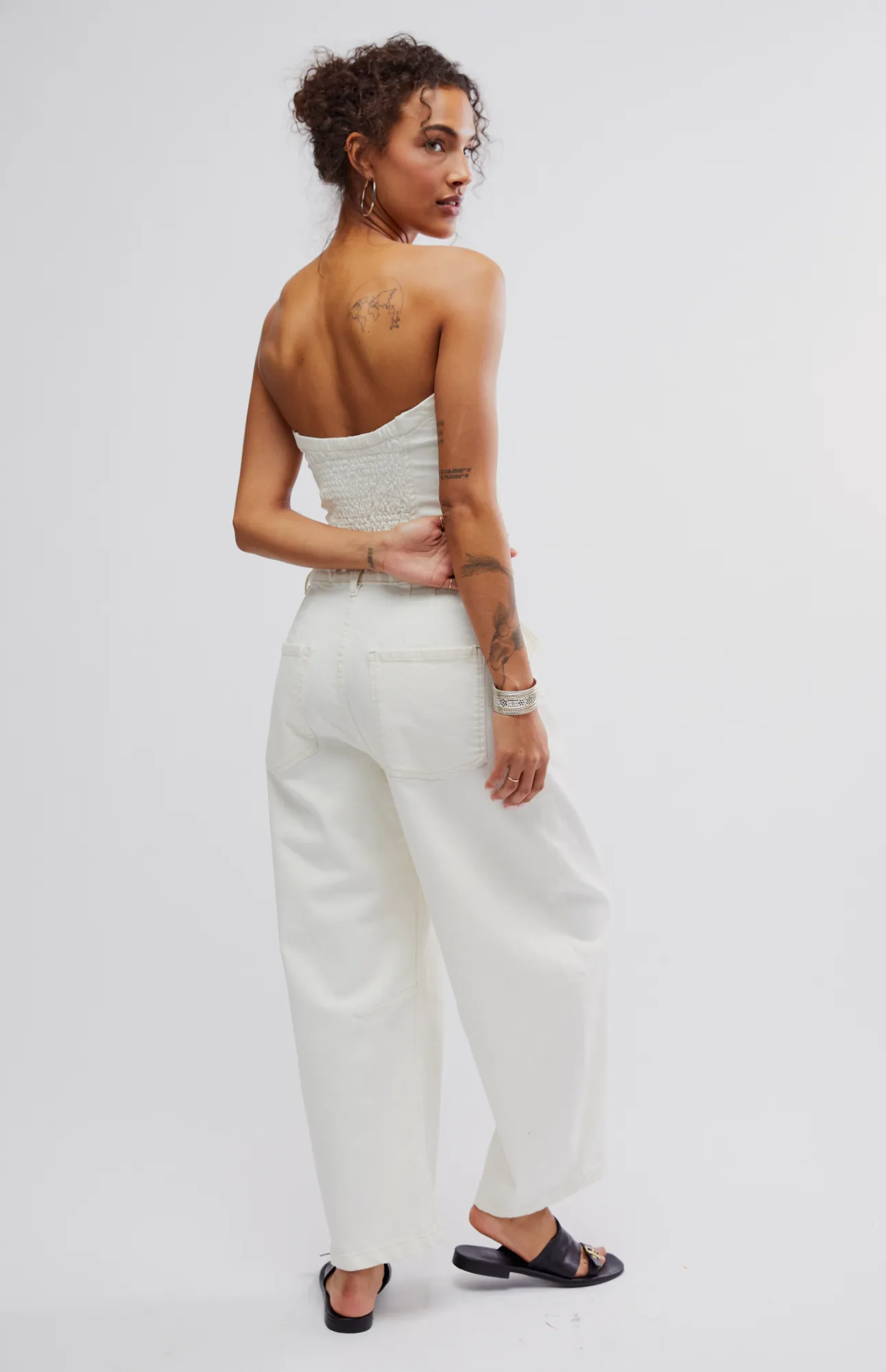 Free People Je Suis Pret Barrel Jumpsuit