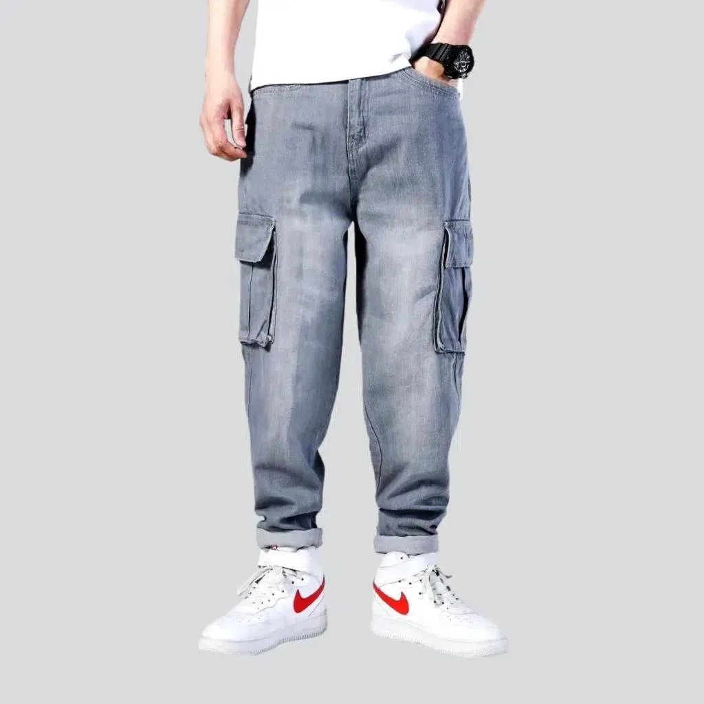 Grey-cast men's jeans