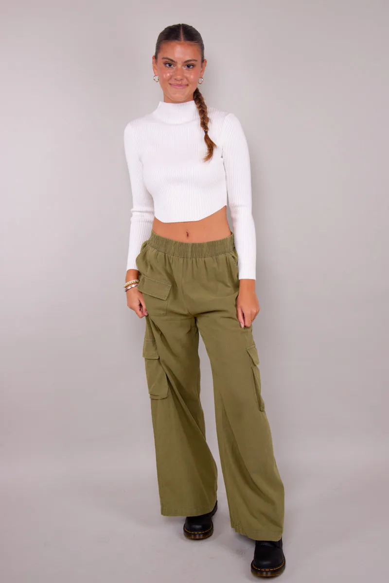 Gwen Cargo Pants- Green