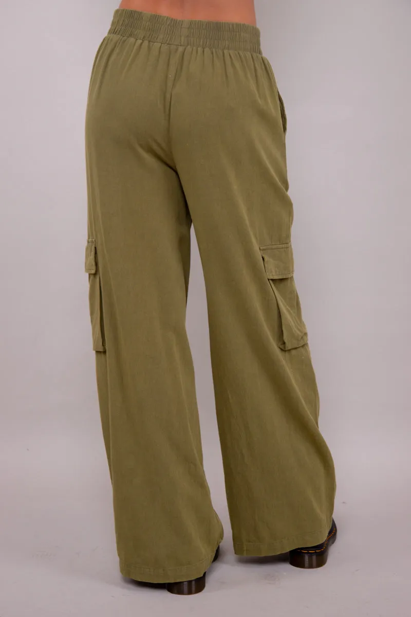 Gwen Cargo Pants- Green