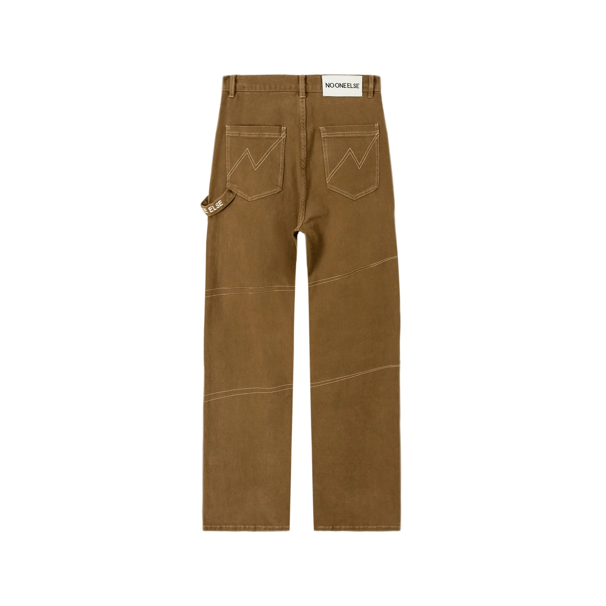 High-Waisted Cargo Straight Pants