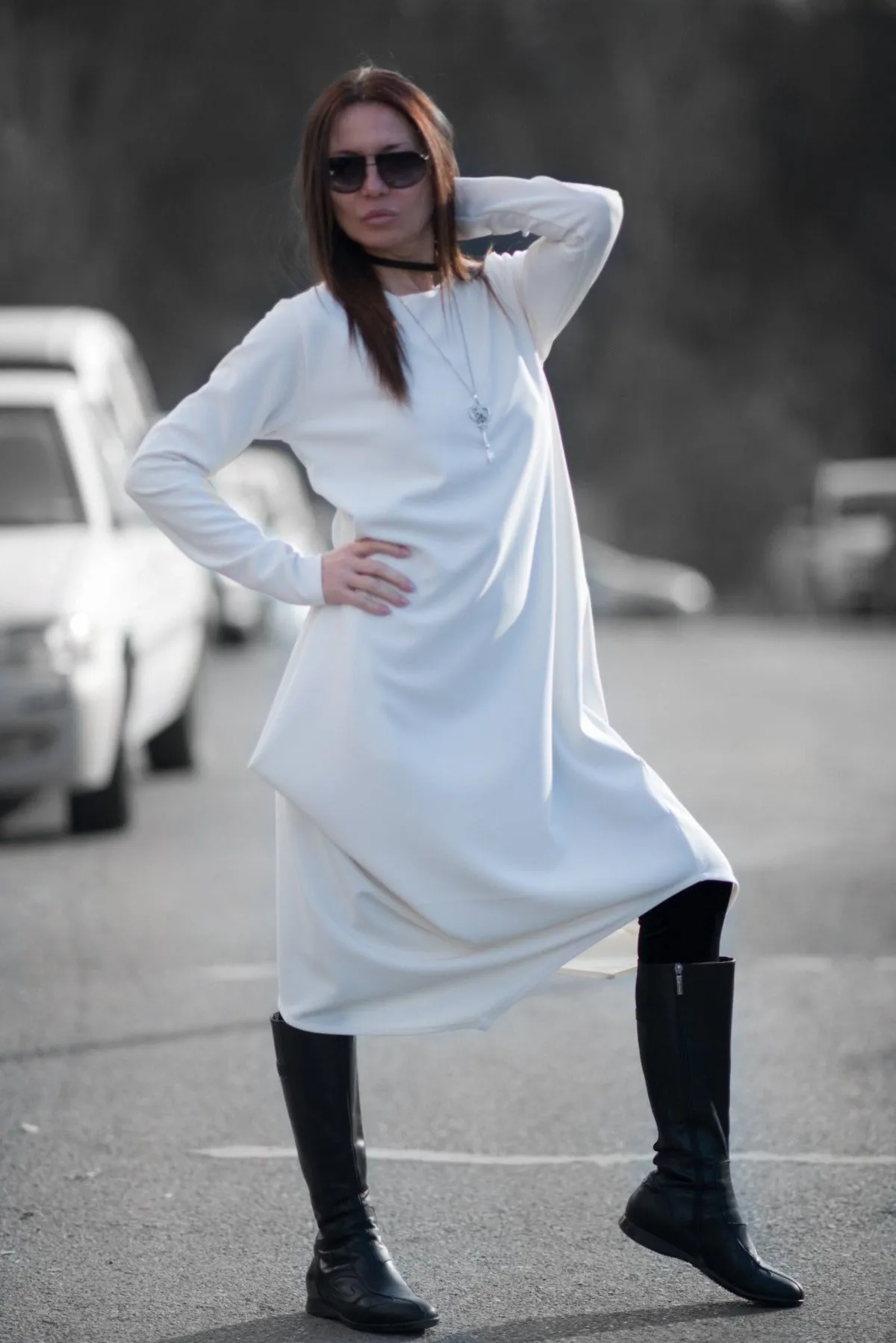 HOLLY Dress with Long Sleeves