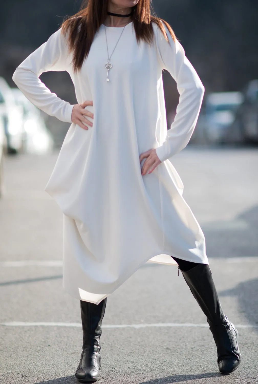 HOLLY Dress with Long Sleeves