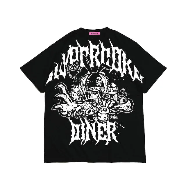 Hypercore "Itadakimasu" (let’s eat) black & white t-shirt