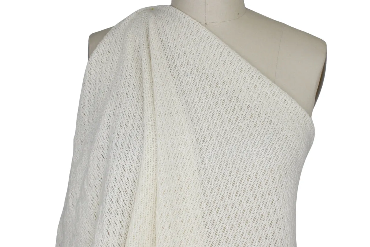 Italian Wool Sweater Knit - Ivory