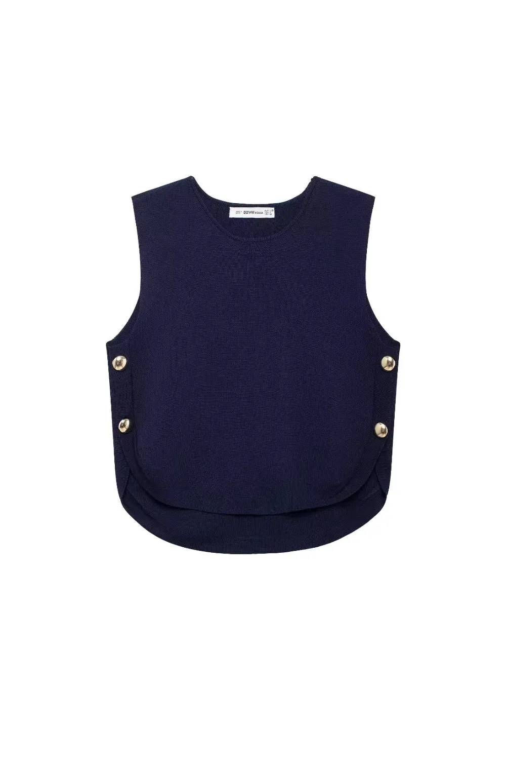 ‘Ivo’ Knitted Top with Side Buttons