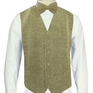 Ivory Sparkle Vest and Bowtie