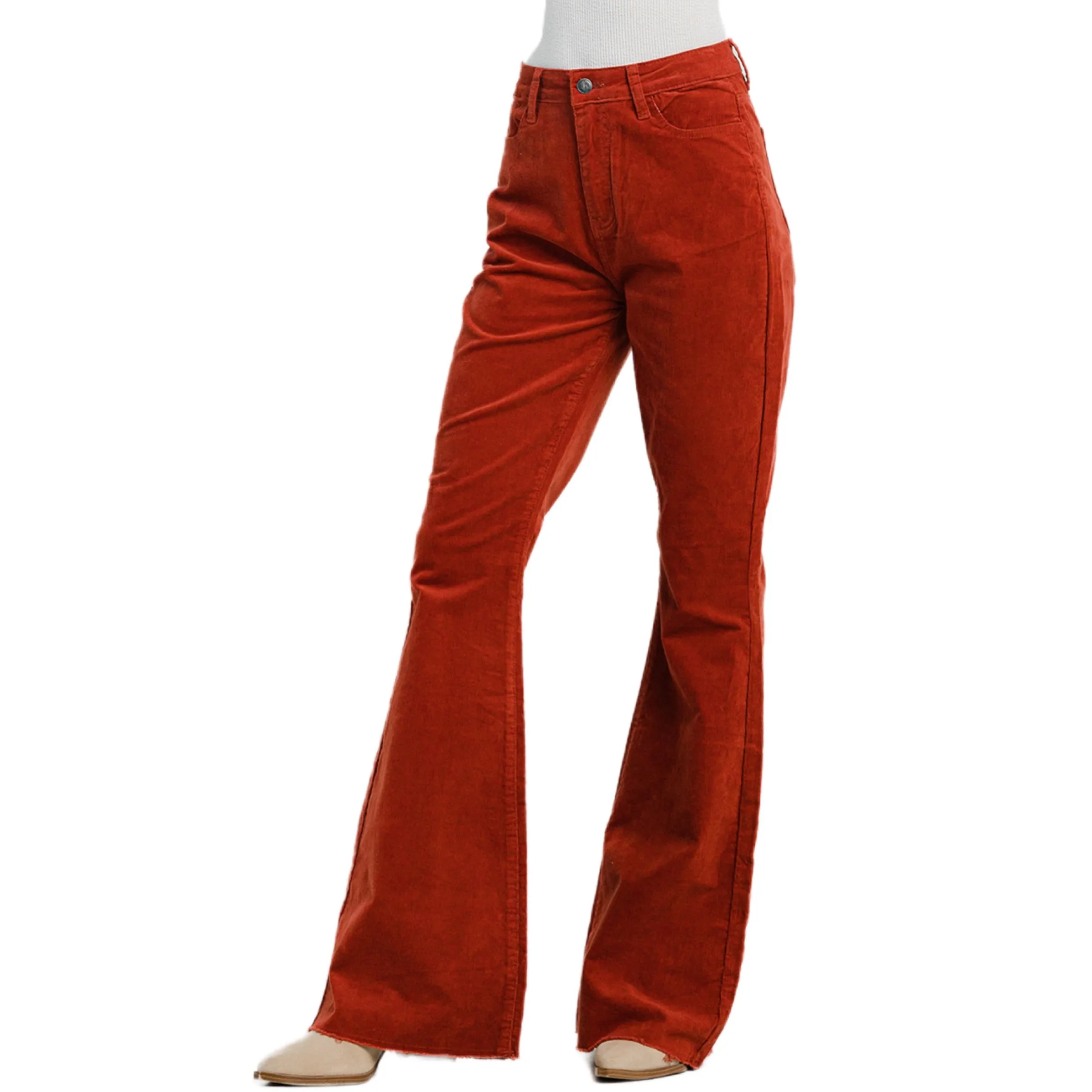 Jelly Jeans Red Rust Corduroy Flare  Size 1, 3, 5, 7, 9, 11, 13