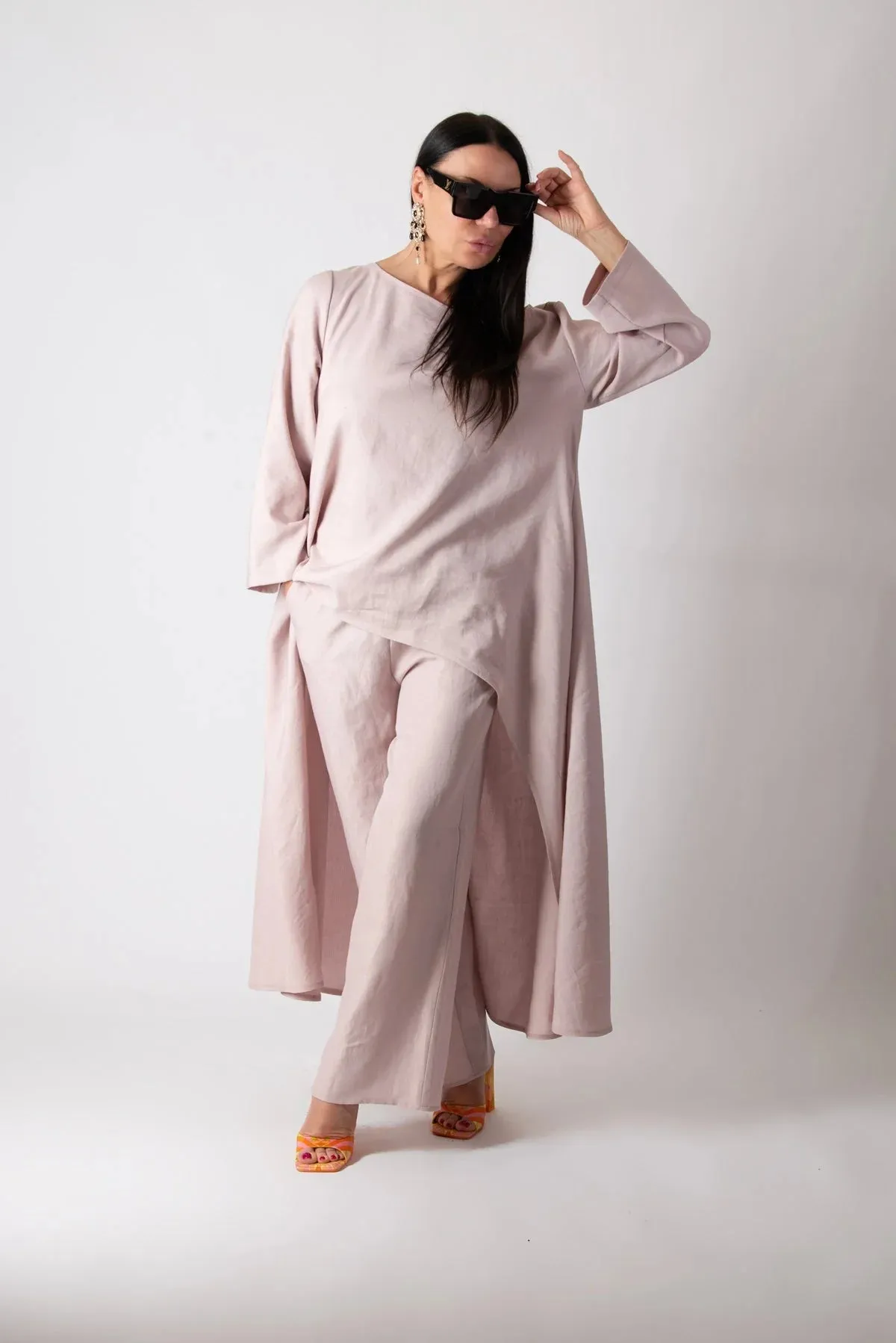 JESIKA WIDE LINEN PANTS