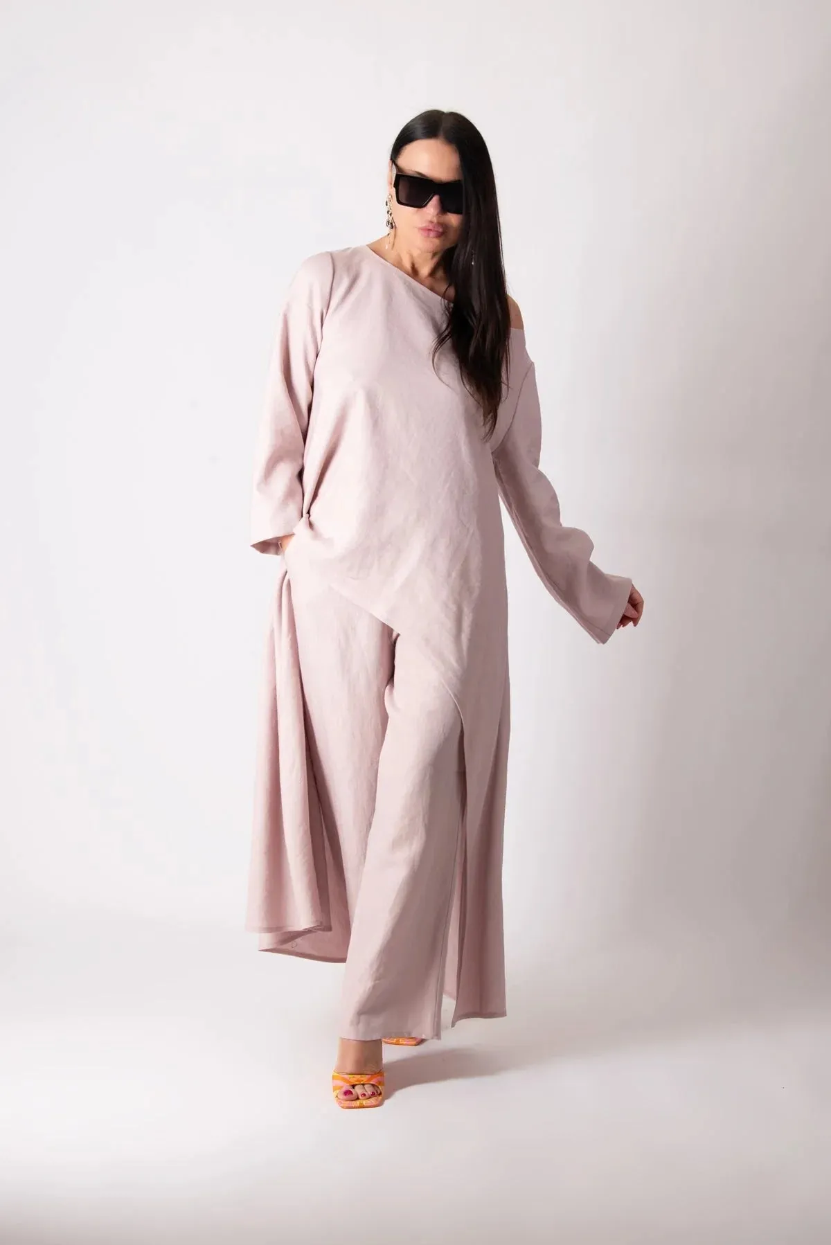 JESIKA WIDE LINEN PANTS