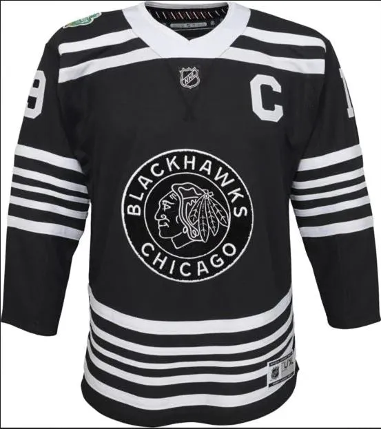 Jonathan Toews Youth Blackhawks Winter Classic Black Premier Jersey