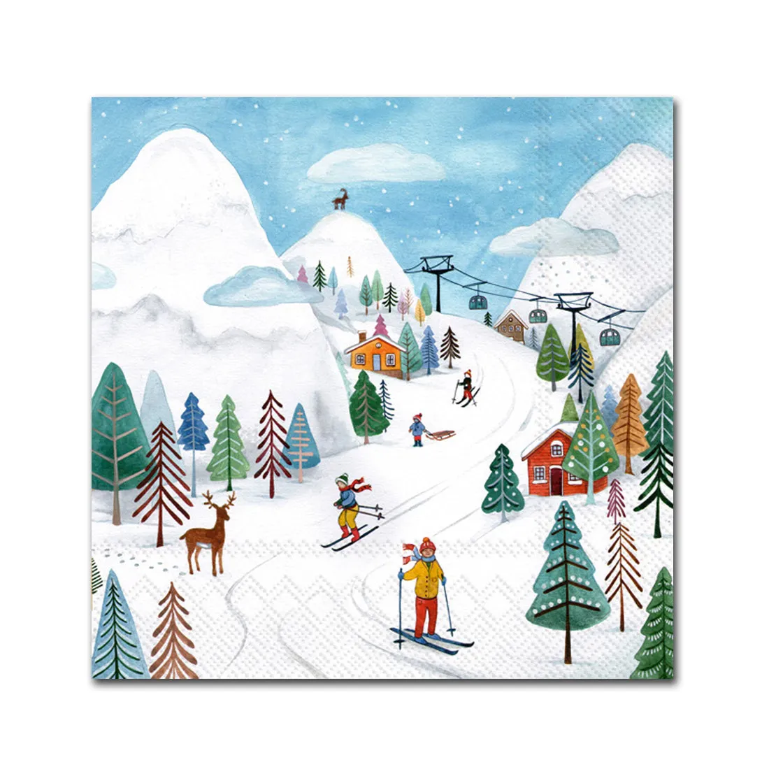 Joy on the Slopes Paper Beverage Napkins