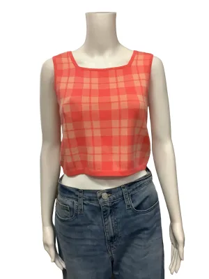 Kate Spade Plaid Print Crop Top Size: XS