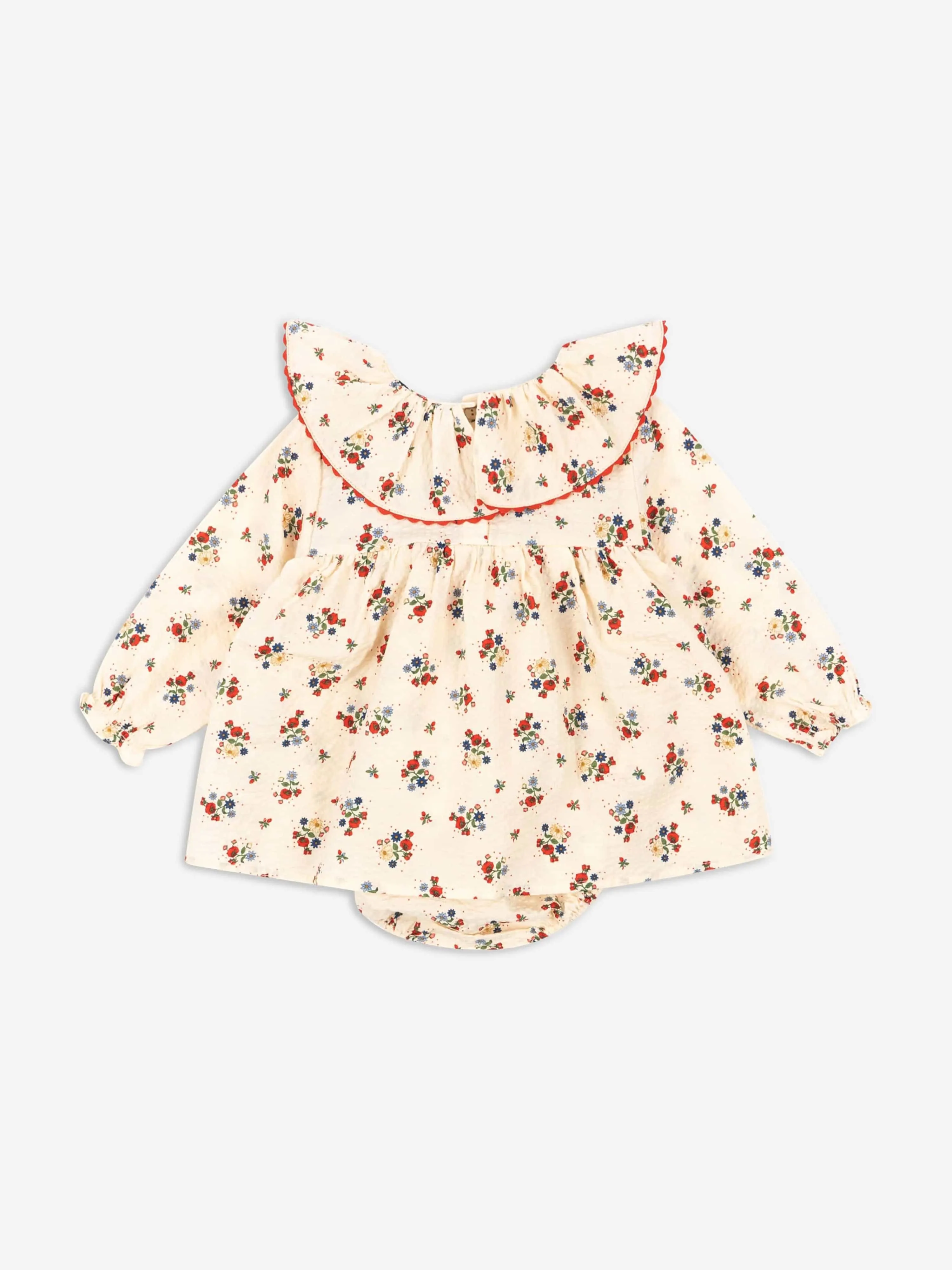 Konges Sløjd Baby Girls Bella Frill Romper in Multicolour