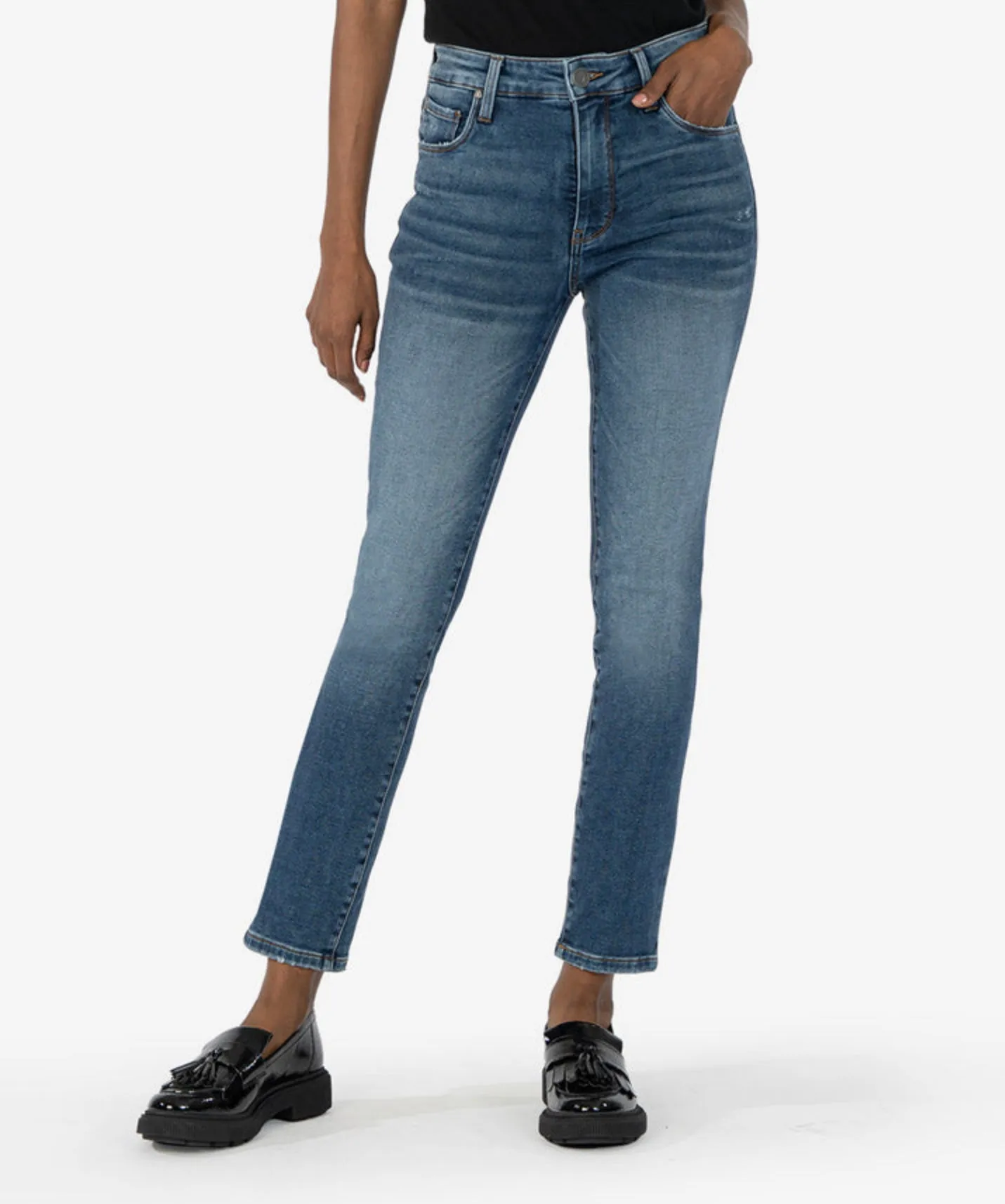 Kut Reese Ankle Straight Leg Jeans