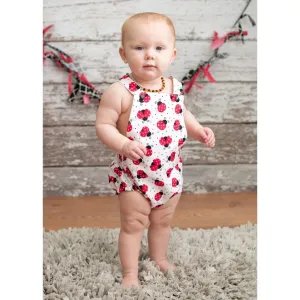 Ladybug Baby Romper